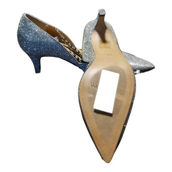 J. Renee Zayna Pewter Heels Size 7 NWOB - Picture 3 of 7